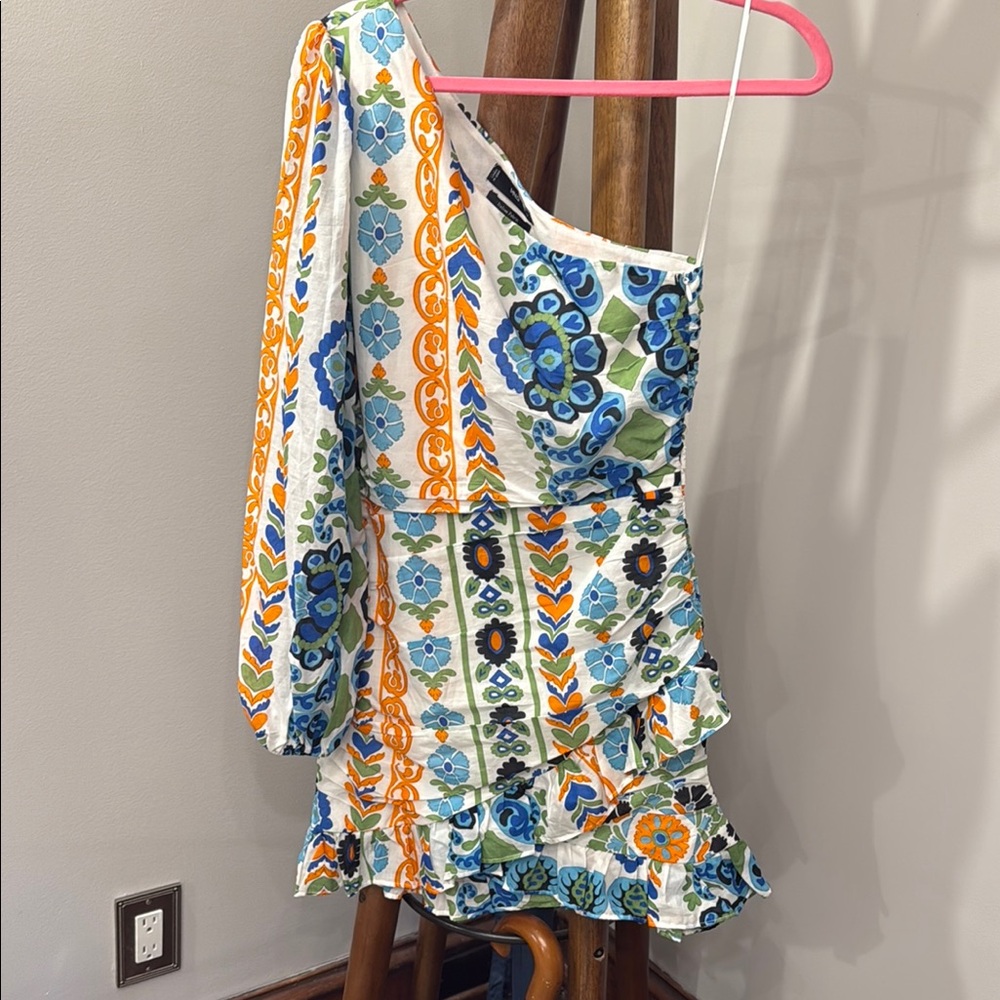 Floral One-Shoulder Dress